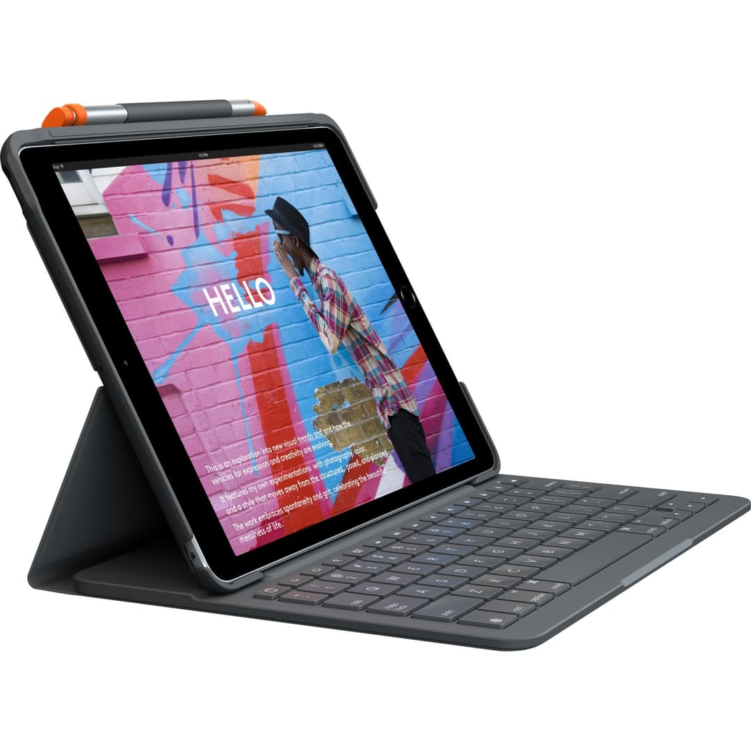 Logitech Slim Folio Keyboard for iPad - DEU QWERTZ - Image 1