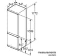 SIEMENS iQ100 KI38VX22GB Integrated 70/30 Fridge Freezer - Sliding Hinge thumbnail 2