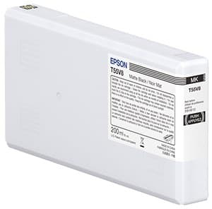 Epson T55W8 UltraChrome Pro10 200ml Ink Cartridge for SureColor SC-P5300 - Matte Black - Image 1