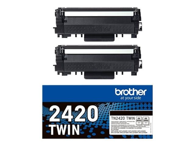 Brother TN2420 TWIN - 2-pack - High Yield - black - original - toner cartridge - Image 4