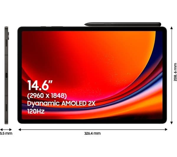 SAMSUNG Galaxy Tab S9 Ultra 14.6" Tablet - 256 GB, Graphite - Image 2