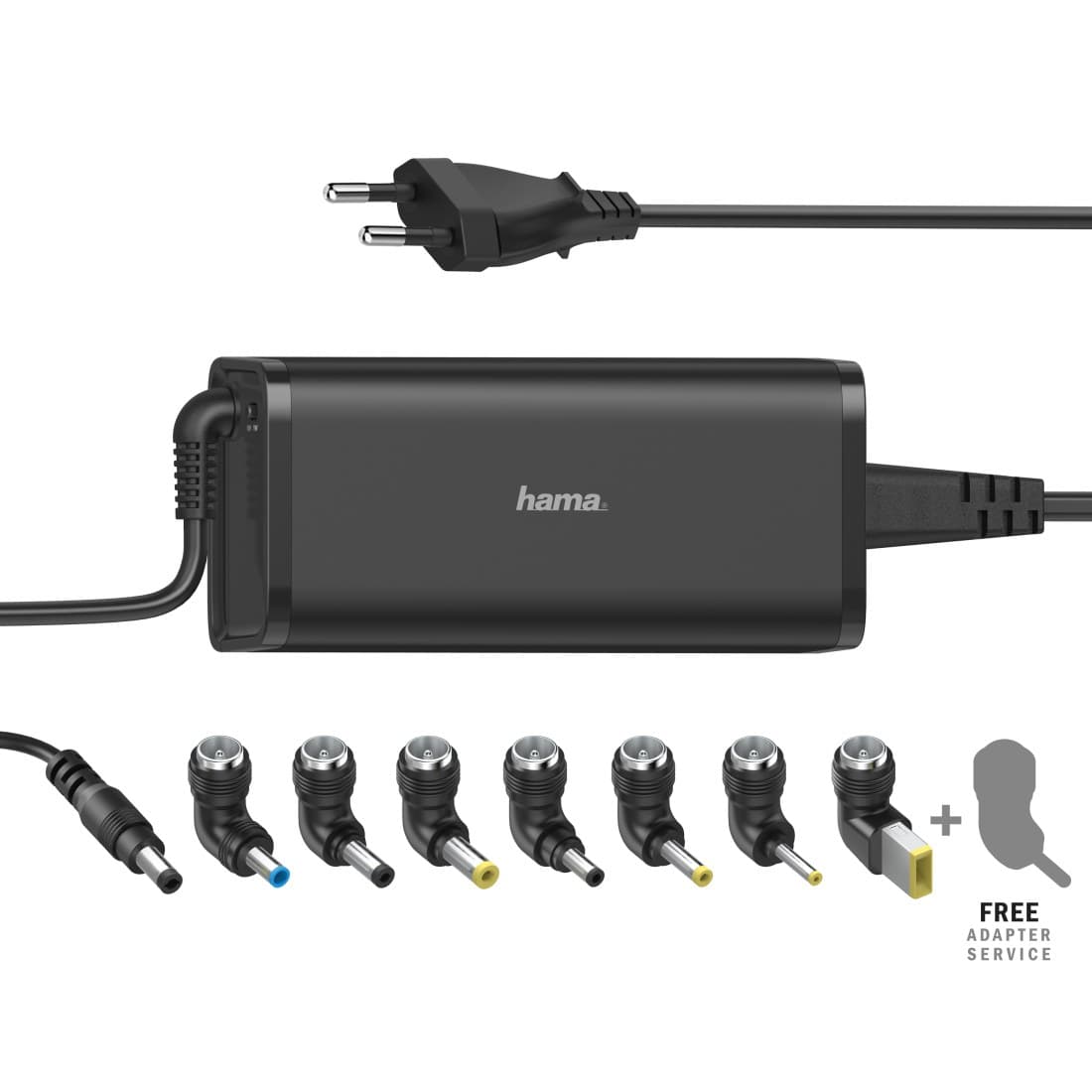Hama 00200003 Universal Laptop Power Supply, 100-240V AC - Black