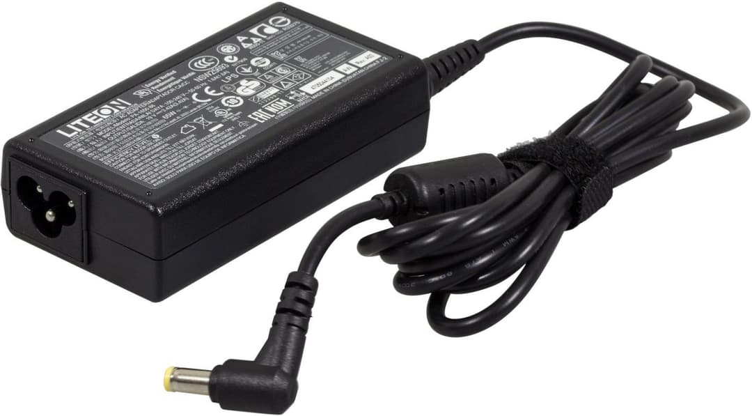Acer AP.0650H.003 AC Adaptor 65W 19V 3.42A (Yellow Tip) - Image 1