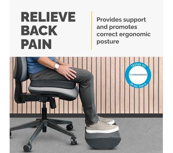 FELLOWES Breyta Foot Rest Cushion - Black - Image 3