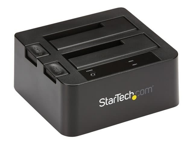 STARTECH SDOCK2U313 Dual-Bay USB 3.1 SATA HDD/SSD Docking Station - Black - Image 4