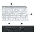 Logitech MK470 Wireless Keyboard Mouse Set White thumbnail 6