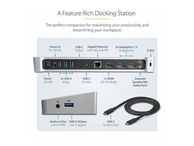 StarTech DK30CH2DEPUE Docking Station - Image 6