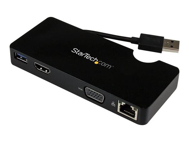 StarTech USB 3.0 Docking Station HDMI VGA Black - Image 1
