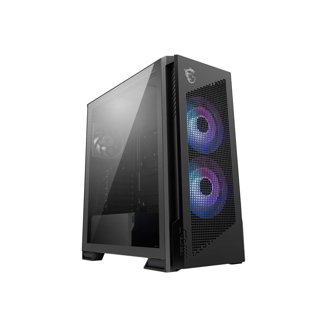 MSI MPG VELOX 300R AIRFLOW PZ Tempered Glass Mid Tower PC Case - Black - Image 1