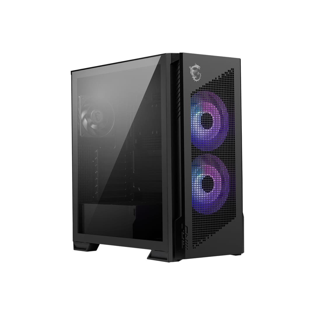 MSI MPG VELOX 300R AIRFLOW PZ Tempered Glass Mid Tower PC Case - Black - Image 3