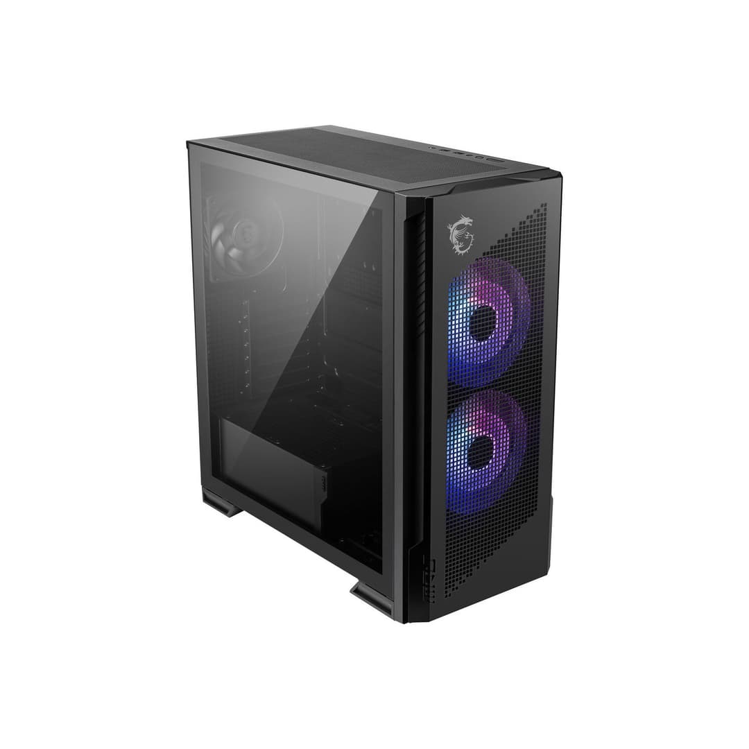 MSI MPG VELOX 300R AIRFLOW PZ Tempered Glass Mid Tower PC Case - Black - Image 5