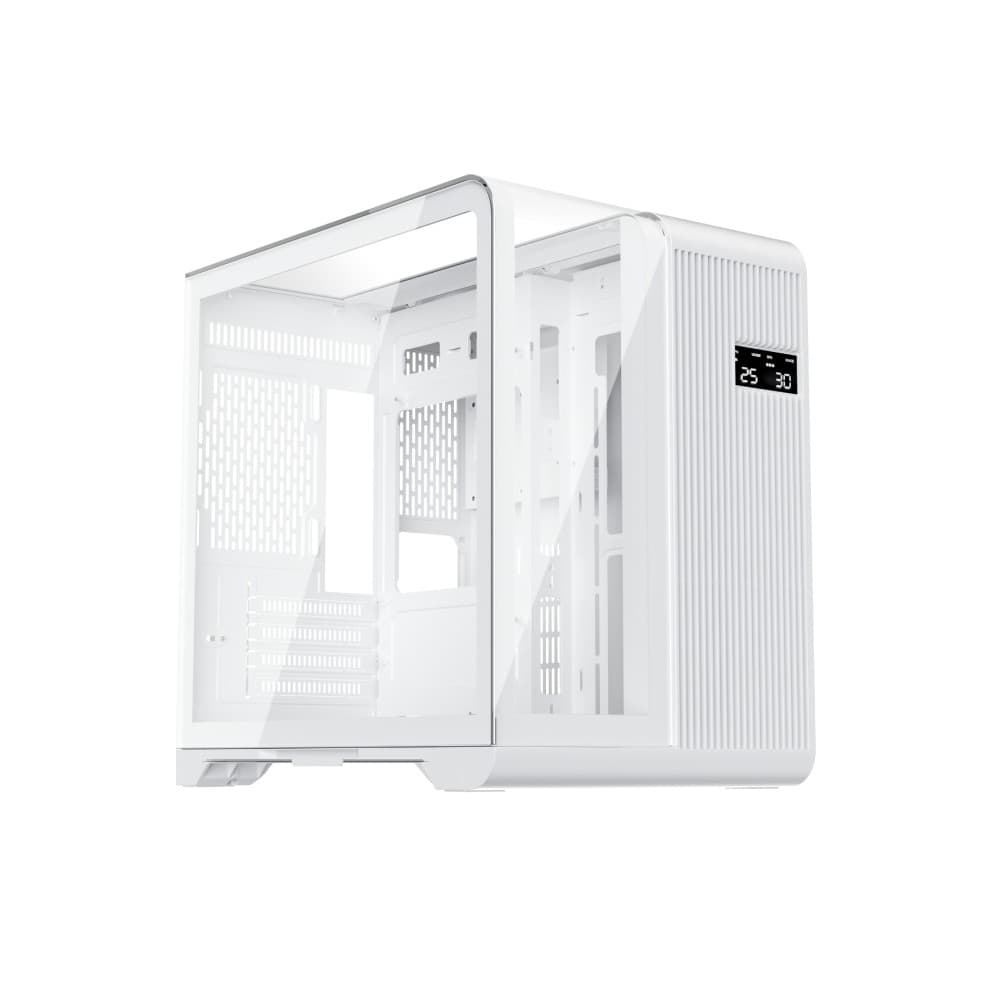 1st Player RT5 WH Tempared Glass Micro Tower Gaming PC Case - White - Image 6