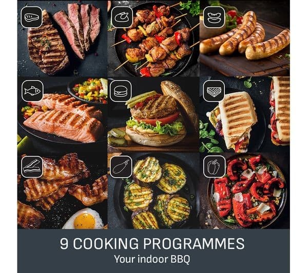 Tefal OptiGrill+ XL GC7278G1 Intelligent Health Grill - Black - Image 5