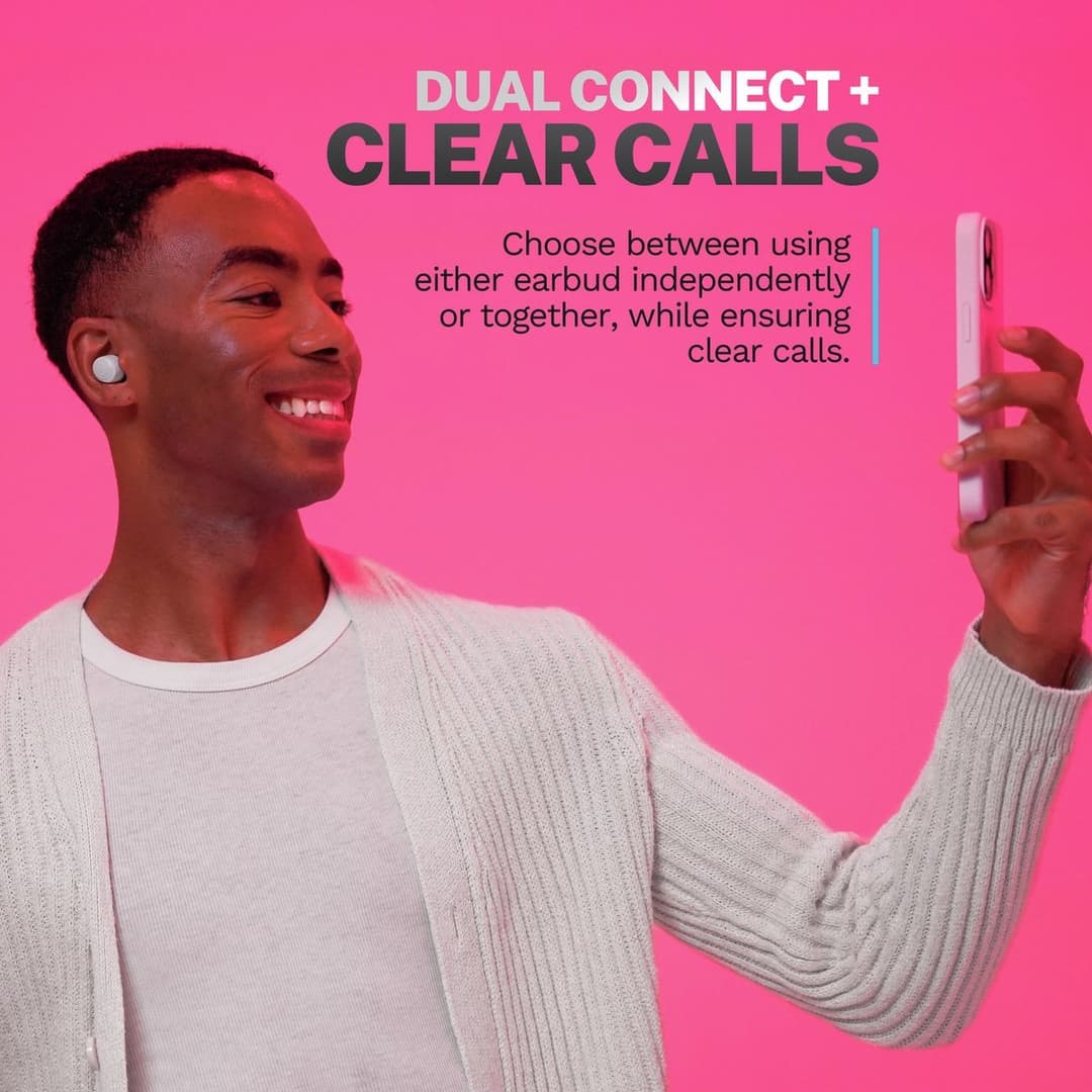 JLab GO Air POP True Wireless Earbuds - White - Image 6