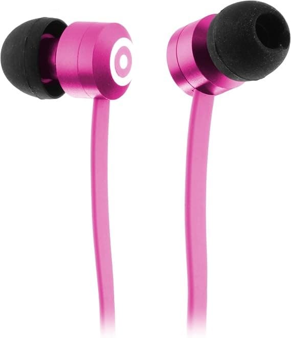 KitSound Ribbons Wired Earphones with Microphone and Pole Adapter Pink for Mobile Devices - pink - Image 3