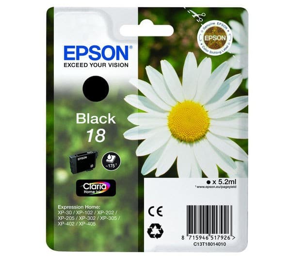 EPSON Daisy T1801 Black Ink Cartridge - Image 1