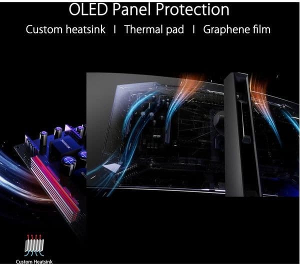 ASUS ROG Swift PG49WCD 49" DQHD 5120x1440 Curved QD-OLED 144Hz Gaming Monitor - Black - Image 4