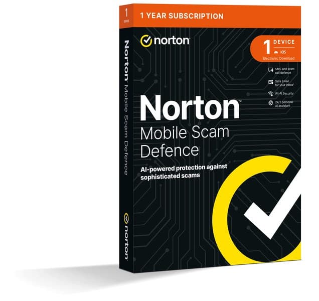Norton Mobile Scam Defence 2GB - 1 User, 1 Device, 12 Months - Image 1