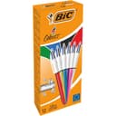 BIC 4 Colours Shine - 4 colour ballpoint pen - black, red, blue, green ink, assorted metallic barrels (pack of 12) thumbnail 2