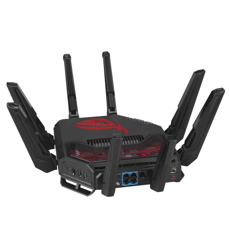 ASUS ROG Rapture BE19000 Tri-band 20 Gigabit Ethernet Black Gaming Router - Image 3