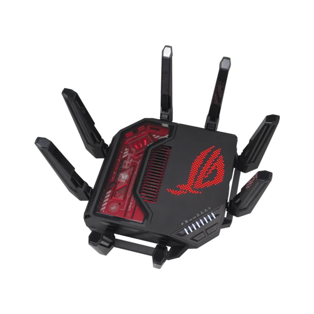 ASUS ROG Rapture BE19000 Tri-band 20 Gigabit Ethernet Black Gaming Router - Image 6
