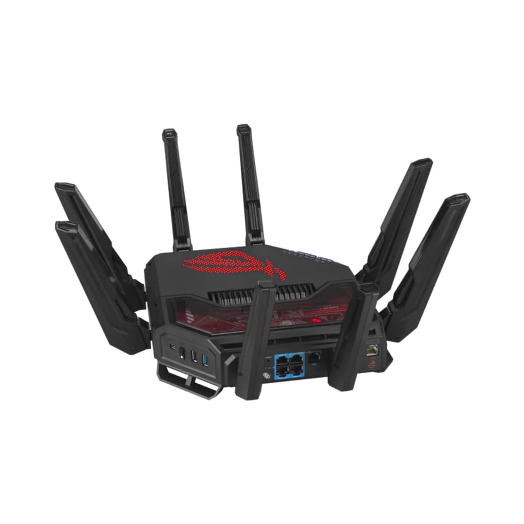 ASUS ROG Rapture BE19000 Tri-band 20 Gigabit Ethernet Black Gaming Router - Image 8