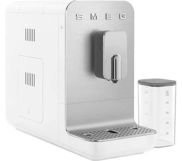 SMEG BCC13WHMUK Bean to Cup Coffee Machine - Matte White - Image 1