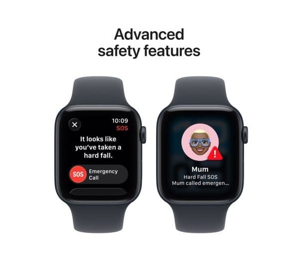 Apple Watch SE 3 GPS + Cellular 44mm Midnight Aluminium Case with Midnight Sport Band M/L - Image 7
