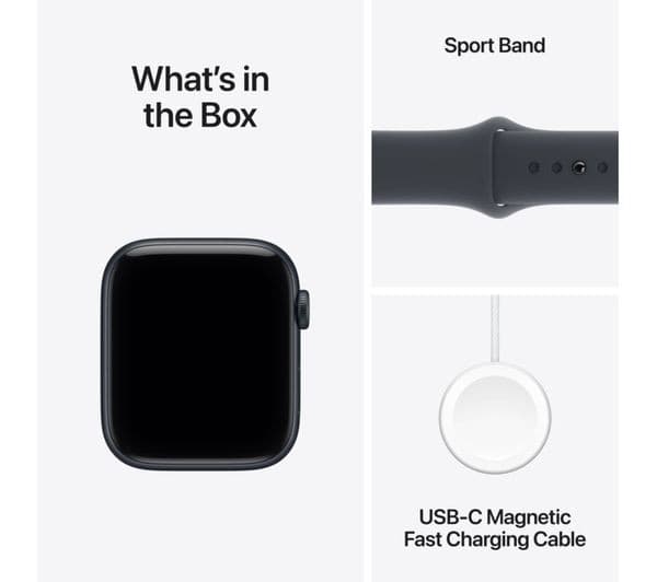 Apple Watch SE 3 GPS + Cellular 44mm Midnight Aluminium Case with Midnight Sport Band M/L - Image 9