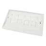 Scan Double Gang Quad Port Cat 6 Faceplate