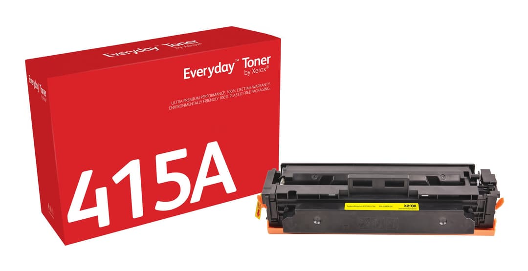 Everyday™ Yellow Toner by Xerox compatible with HP 415A (W2032A), Standard capacity - Image 1