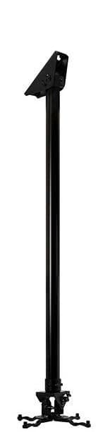 B-TECH BT899-FD200/BB Fixed Drop Projector Ceiling Mount - 2m Ø50mm Pole, 25kg Max Load, Black - Image 1