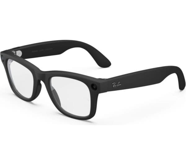 Ray-Ban Meta Wayfarer (Gen 2) Smart Glasses - Matte Black, Clear Lenses - Standard
