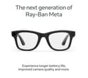 Ray-Ban Meta Wayfarer (Gen 2) Smart Glasses - Matte Black, Clear Lenses - Standard thumbnail 2