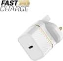 OtterBox 20W USB-C PD Fast Wall Charger, UK Plug, For Smartphone & Tablet, Drop Tested, Ultra Durable - White thumbnail 3