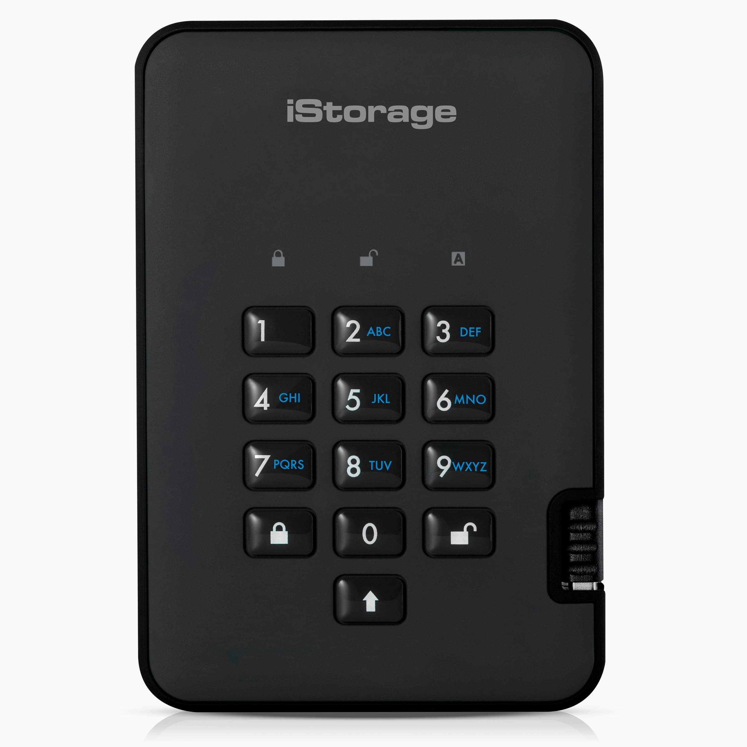iStorage diskAshur2 SSD 2TB Black - Secure Portable Solid State Drive