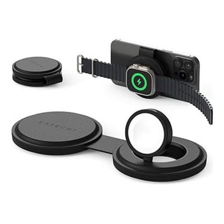 Satechi OntheGo - Wireless charging pad - 2-in-1 - 15 Watt - black - Image 1