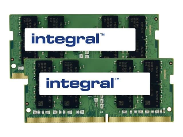 Integral - DDR4 - kit - 32 GB: 2 x 16 GB - SO-DIMM 260-pin - 2400 MHz / PC4-19200 - unbuffered - Image 1