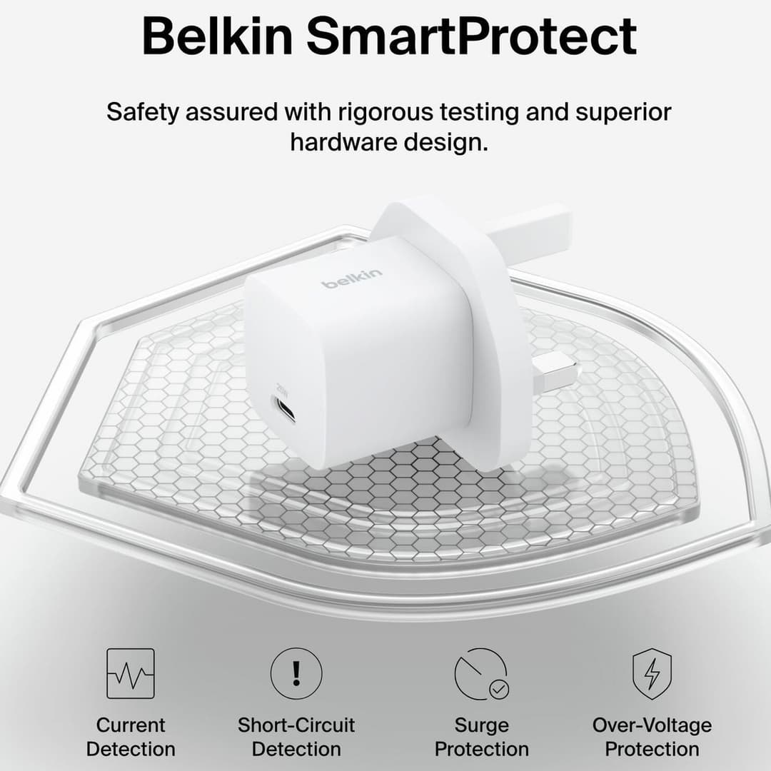Belkin 25W USB-C Wall Charger & 1m USB-C Cable - Twin Pack - Image 4