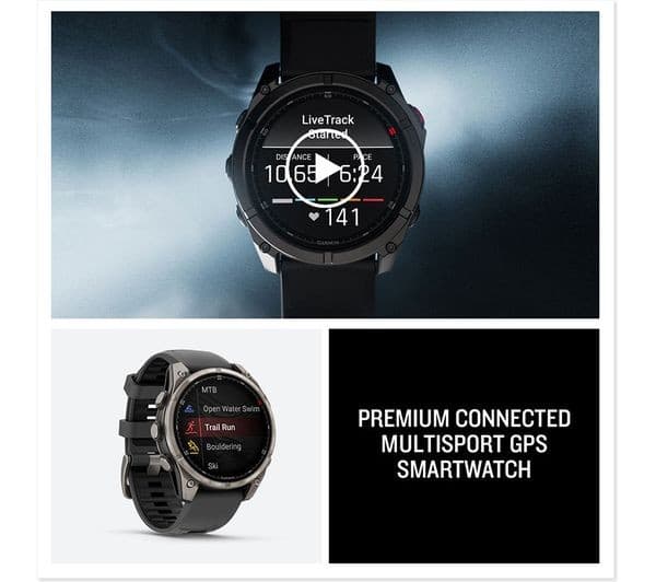 Garmin fēnix 8 Pro AMOLED Sapphire 47mm Smartwatch - Titanium - Image 6
