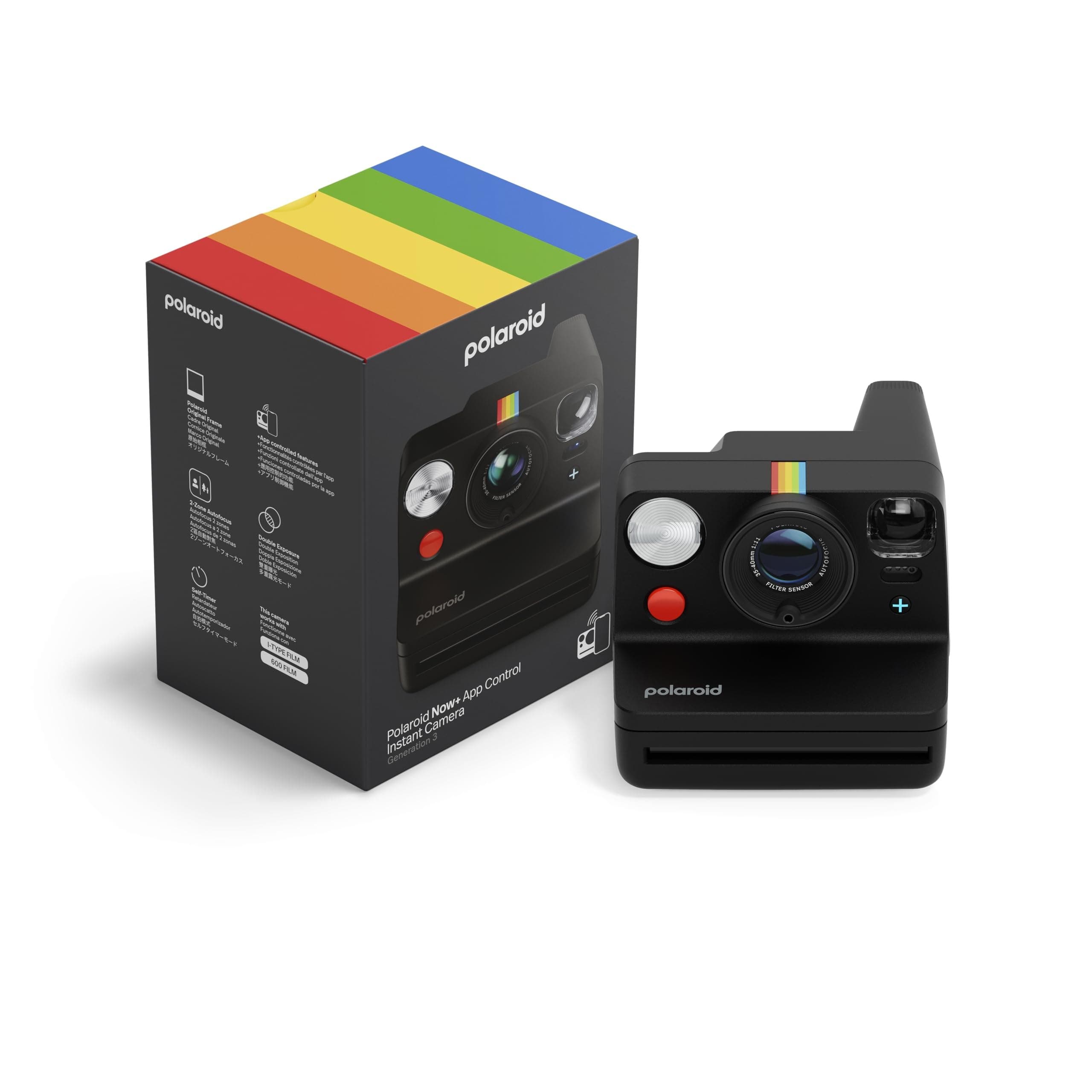 Polaroid Now+ Generation 3 Instant Camera - Black