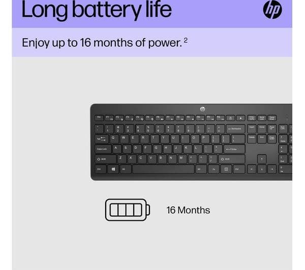 HP 230 Wireless Keyboard - Black - Image 5