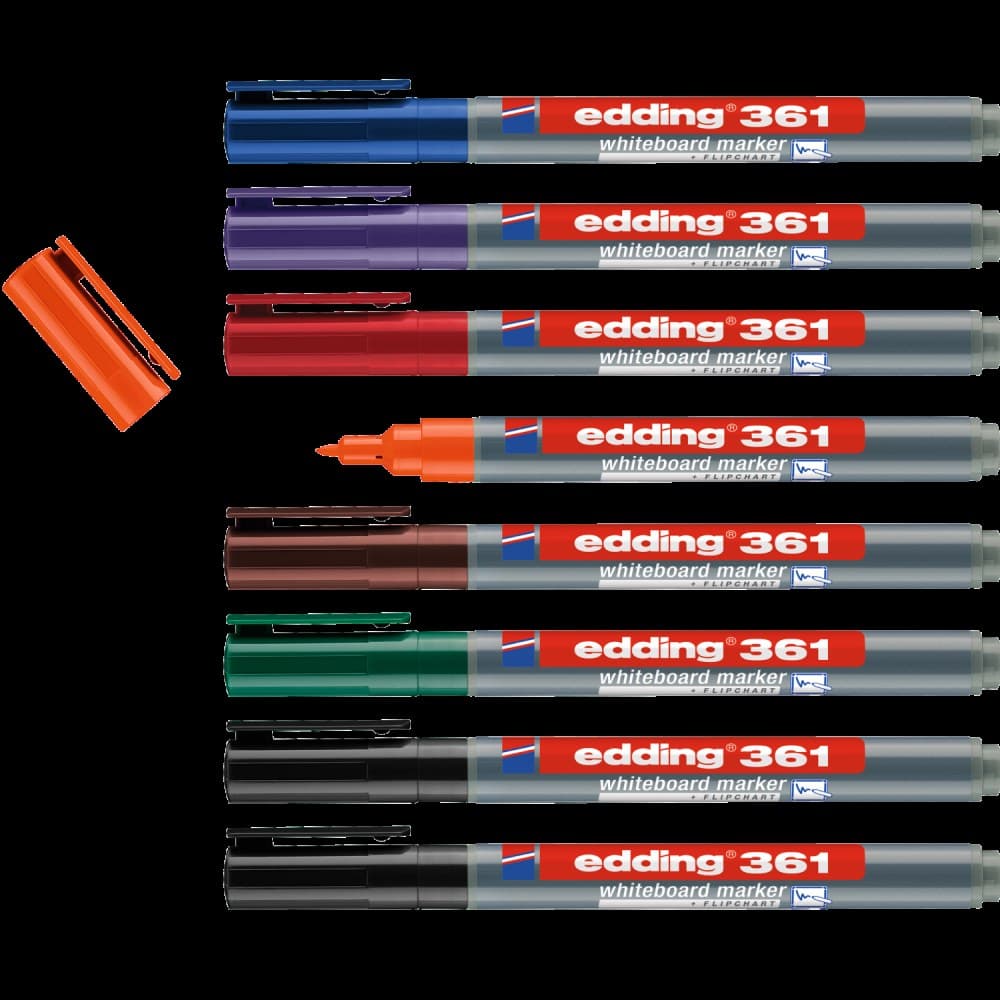 edding 361 whiteboard marker Pack of 8 - Image 1