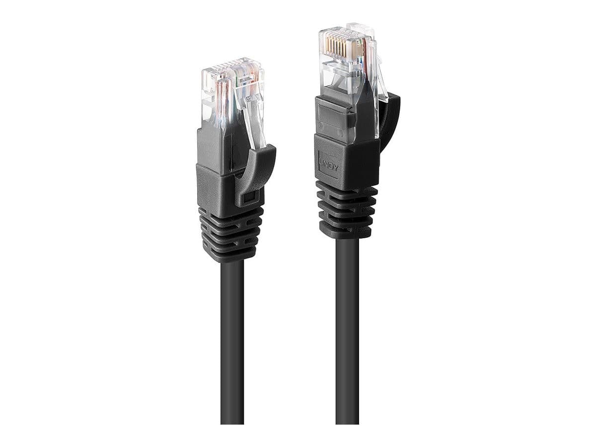 Lindy 7.5m Cat.6 U/UTP Ethernet Cable, Black