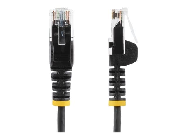 StarTech Slim LSZH CAT6 Snagless Patch Cable 2m - Black (N6PAT200CMBKS) - Image 2