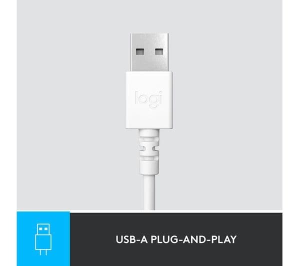 LOGITECH H390 Headset - Off-White - Image 5