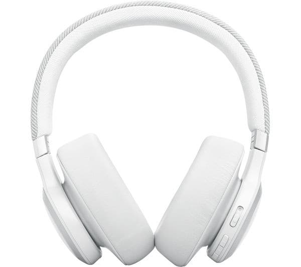 JBL Live 770NC Wireless Over-Ear Noise Cancelling Headphones - White - Image 4
