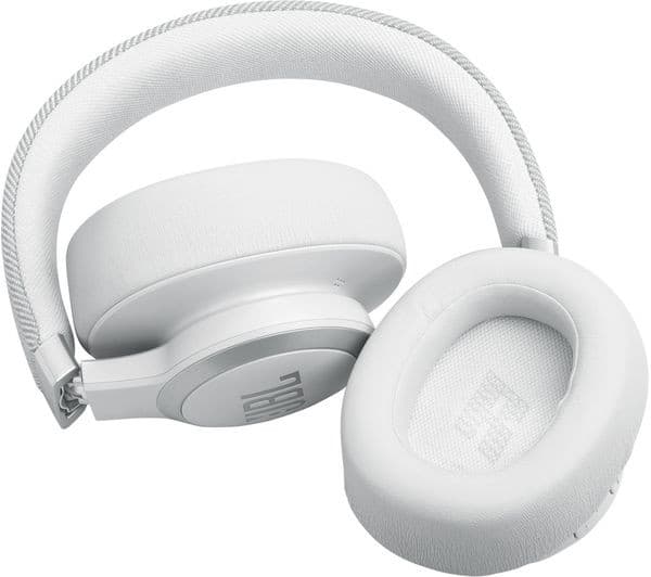 JBL Live 770NC Wireless Over-Ear Noise Cancelling Headphones - White - Image 6