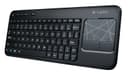Logitech Wireless Touch Keyboard K400 Wireless Keyboard With Touchpad - Black thumbnail 1