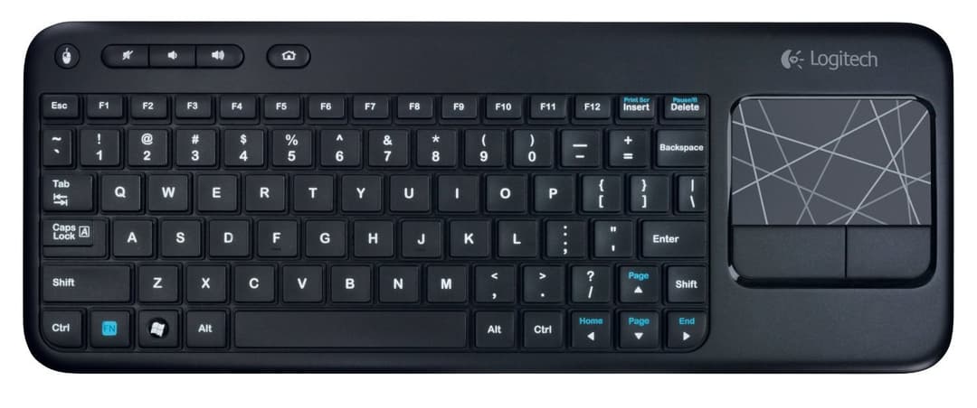 Logitech Wireless Touch Keyboard K400 Wireless Keyboard With Touchpad - Black - Image 2